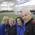 CYO indoor track meet coaches at St. Anthony's